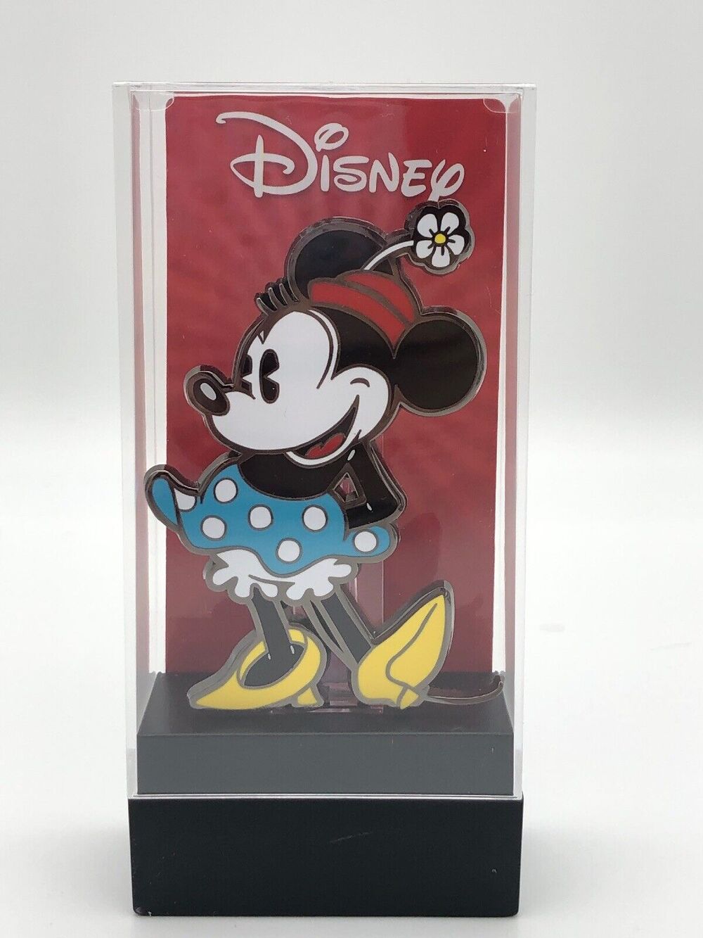 Disney Figpin Pin Minnie Mouse Classic Standing Flower Red Hat Jumbo FiGPiN 262